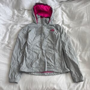 The North Face DryVent Hooded Jacket Gray Pink Women’s Size XS Waterproof